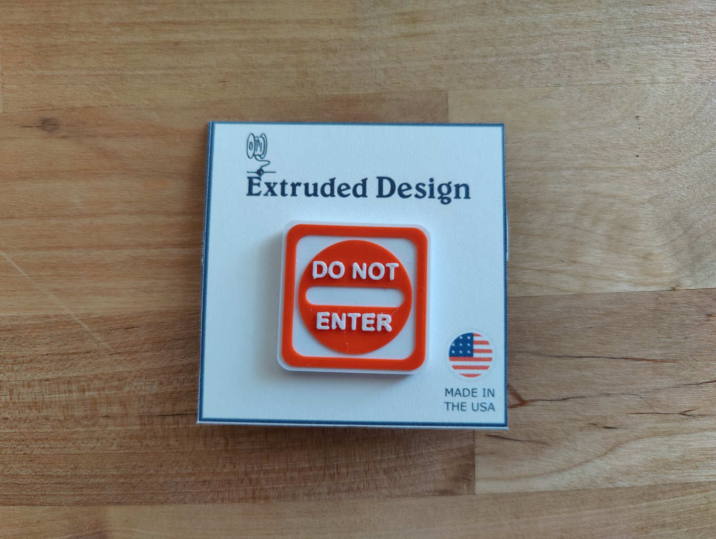 Do Not Enter - Traffic Sign Pin