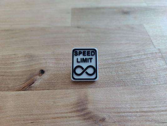 Speed Limit Infinity - Traffic Sign Pin